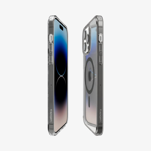 ACS04825 - iPhone 14 Pro Max Case Ultra Hybrid (MagFit) in white showing the back